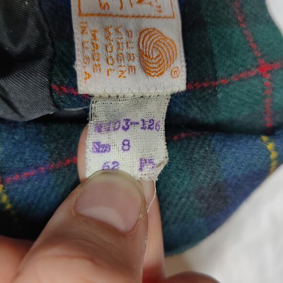 Vtg Pendleton Virgin Wool Tartan Plaid Schoolboy Prep Blazer 8 Academia Blue - Picture 8 of 11